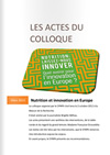 Actes : Colloque « Nutrition : laissez-nous innover.